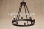 2802-8 Contemporary Style Wrought Iron Chandelier