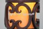5120-1 Spanish Revival Iron Wall Sconce with Glass Candle