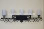 5651-5 Tuscan/Mediterranean Style Wrought Iron Bathroom Vanity Light