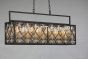8034-6 Contemporary Spanish Style  Linear Crystal Chandelier