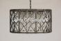 8050-6 Contemporary Style Crystal Drum Chandelier