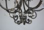 3559-6 Tuscan Style Wrought Iron Crystal Chandelier
