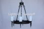 1083-6 Transitional Wrought Iron Chandelier