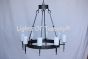1082-8 Transitional Spanish Style wrought Iron Chandelier