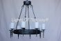 1082-8 Transitional Spanish Style wrought Iron Chandelier
