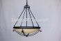 2440-5 Transitional Spanish style hanging pendant bowl