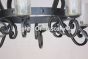 1060-6 Transitional wrought Iron Chandelier