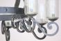 1060-6 Transitional wrought Iron Chandelier