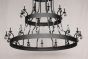 1030-30 Extra Large wrought Iron chandelier