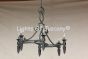 9260-6 Contemporary Wrought Iron Chandelier