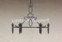 9260-6 Contemporary Wrought Iron Chandelier