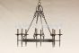 1085-8 Spanish Style Wrought Iron Chandelier