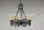 1318-6 Spanish Revival Chandelier