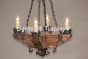 1570-4 Wooden Tuscan Chandelier