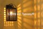 7859-1 Contemporary outdoor wall lantern light.