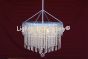 8010-8 Tuscan Style Wrought Iron Crystal Pendant Chandelier