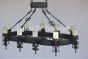1232-10 Spanish style Kitchen Island Chandelier