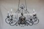 Tuscan chandelier- -Hand Forged-Wrought Iron
