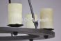 1406-6 Spanish Revival Chandelier With real Onyx stone shades