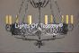 Wrought Iron Spanish Revival Chandelier