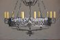 Wrought Iron Spanish Revival Chandelier