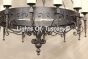 1200-18 Tuscan 2-Tier  Wrought Iron Chandelier
