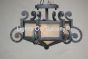 6500-2 Spanish Mediterranean Style Iron Semi Flush Ceiling Light