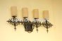 5583-4 Tuscan Style Wrought Iron Bathroom Vanity Light