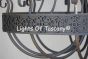 1165-12 Italian/Spanish Revival Chandelier 