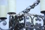 1108-12 Spanish Style Wrought Iron Long Chandelier