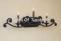 Wrought Iron Tuscan Spanish Revival Bathroom Vanity Light