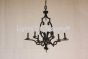 1090-6 Transitional Wrought Iron Chandelier