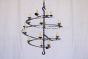 1040-18 Spiral Contemporary Wrought Iron Chandelier 