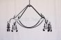 1037-8 Rustic Style Wrought Iron Chandelier