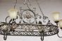 Large oval Tuscan style Chandelier