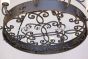 1246-10 Heavy Spanish Style Chandelier