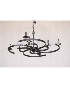 1036-8 Contemporary Wrought Iron Chandelier