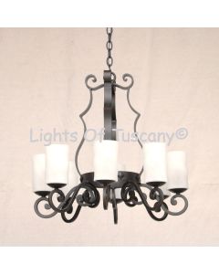 1062-8 Wrought Iron Contemporary Style Chandelier