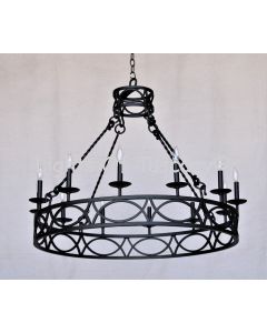 1076-8 Spanish Contemporary Iron Chandelier