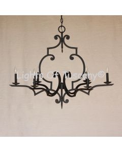 Transitional Wrought Iron Chandelier Lighting