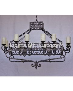 Long Spanish Style Chandelier
