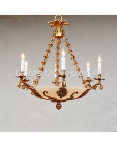 Authentic spanish Alabaster Chandelier 