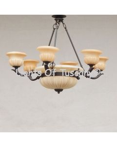 Alabaster Chanelier, European Chandelier, Alabaster Bowl Chandelier