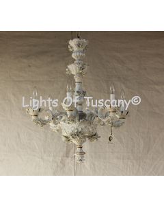 Italian Capodimonte Porcelain Chandelier