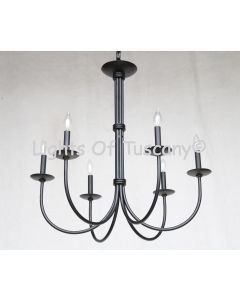 1154-6 Contemporary Style Iron Chandelier