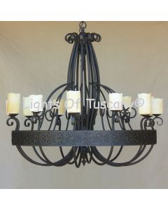 1165-12  Spanish Revival Chandelier 