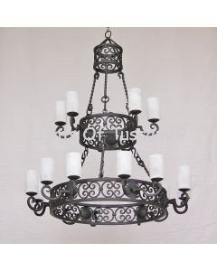 1277-18 Tuscan 2 Tier Chandelier