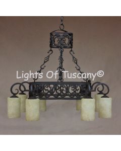 1287-8 Tuscan Chandelier