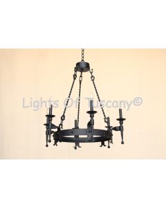 1302-6 Iron Chandelier