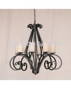 1322-8GL Wrought Iron Country Italian Mediterranean Style Island Chandelier
